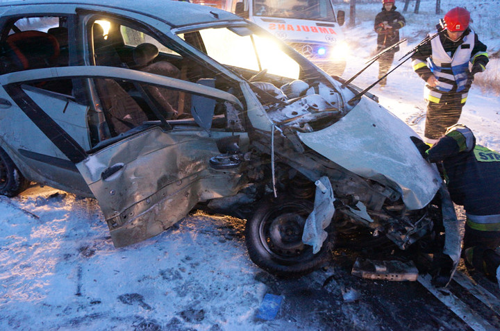 Wypadek koło Komorowa Żuławskiego zdjęcie nr 67081