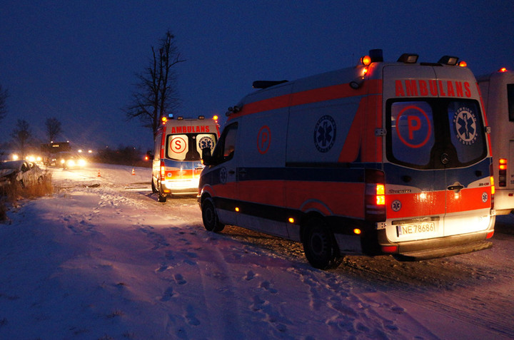 Wypadek koło Komorowa Żuławskiego zdjęcie nr 67087