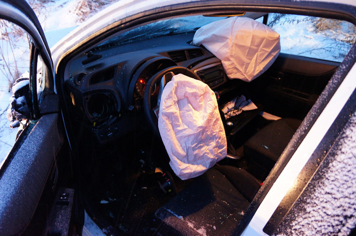 Wypadek koło Komorowa Żuławskiego zdjęcie nr 67084