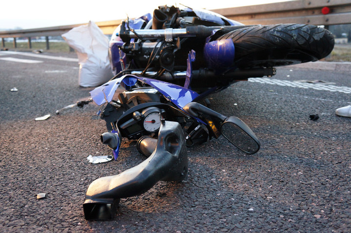 Elbląg Zderzenie yamahy z volkswagenem