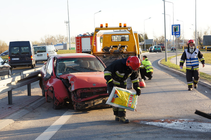 Elbląg Wypadek na Warszawskiej