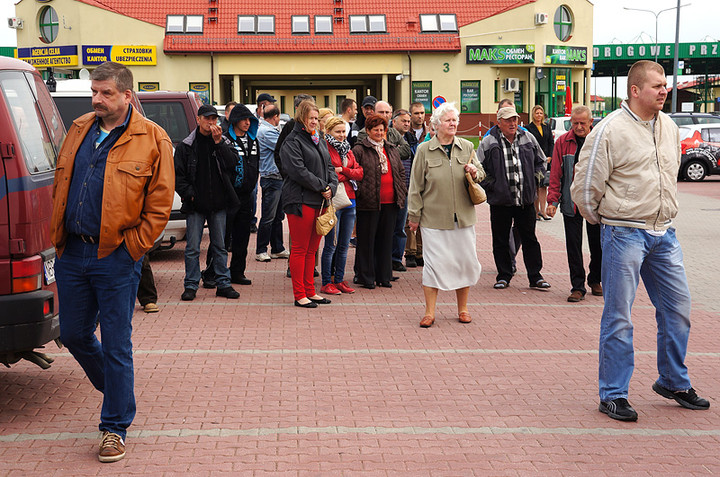 Protest na przejściu granicznym w Grzechotkach zdjęcie nr 69505