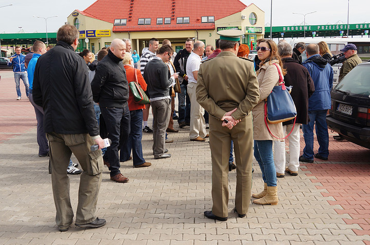 Protest na przejściu granicznym w Grzechotkach zdjęcie nr 69521