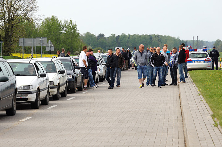 Protest na przejściu granicznym w Grzechotkach zdjęcie nr 69510