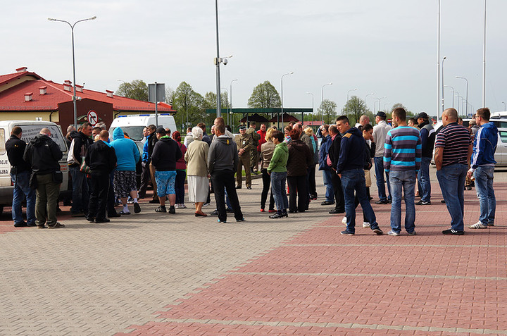 Protest na przejściu granicznym w Grzechotkach zdjęcie nr 69523