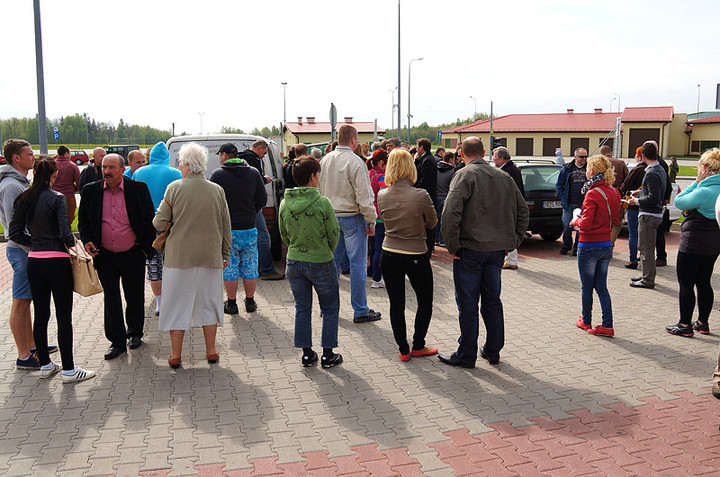 Protest na przejściu granicznym w Grzechotkach zdjęcie nr 69522