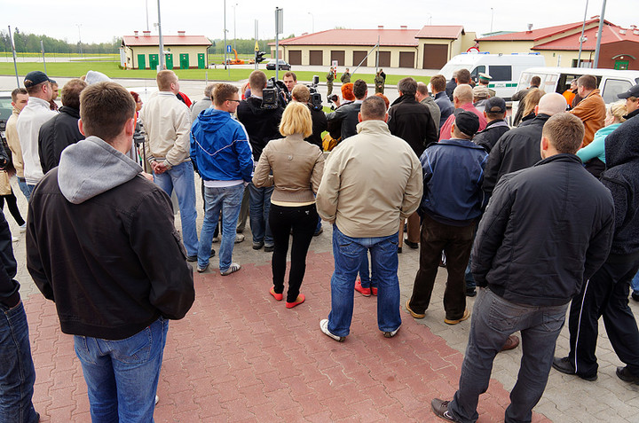 Protest na przejściu granicznym w Grzechotkach zdjęcie nr 69506