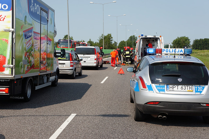 Elbląg Wypadek na obwodnicy