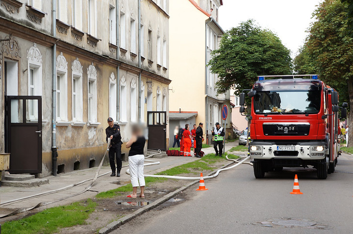 Elbląg Pożar na Ogrodowej