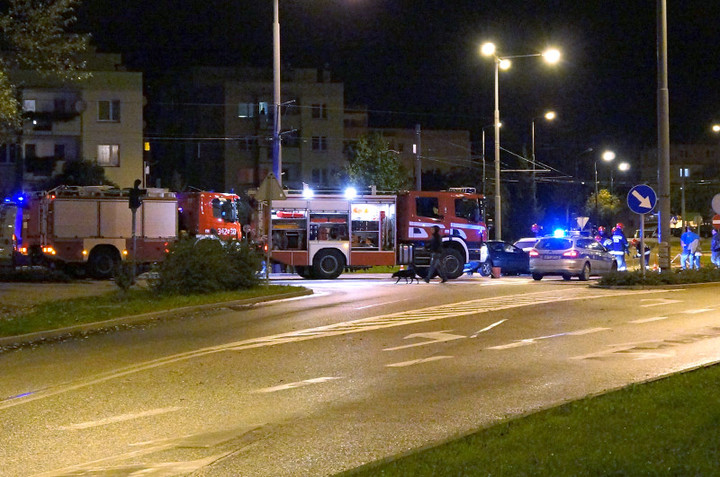 Elbląg Ogólna: zderzenie po zmroku