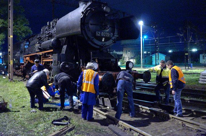 Niemiecki parowóz wypadł z torów zdjęcie nr 76309