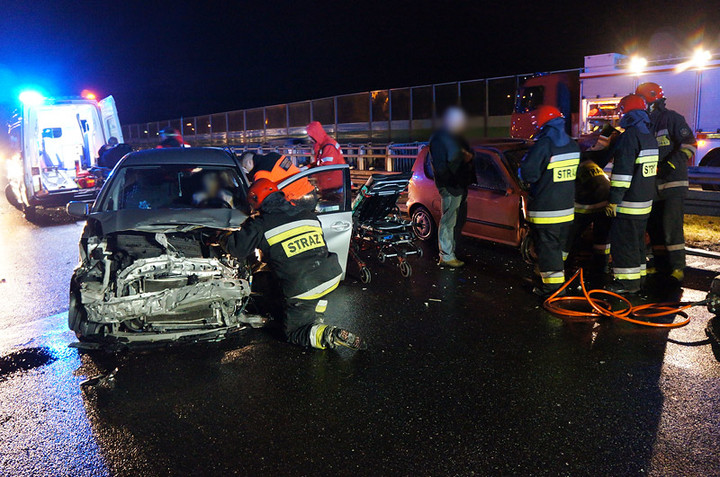 Wypadek na S7 zdjęcie nr 77221
