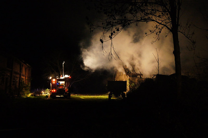 Nocny pożar na Polderowej zdjęcie nr 77537