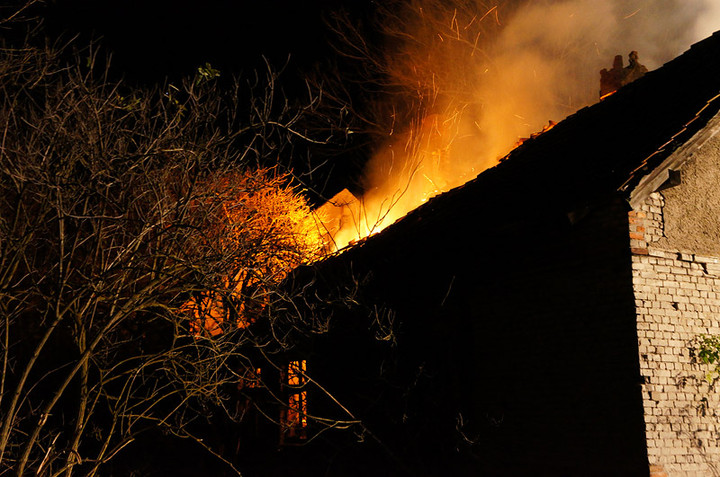 Nocny pożar na Polderowej zdjęcie nr 77531