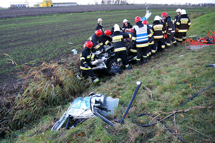 Wypadek między Fiszewem a Jegłownikiem zdjęcie nr 77793