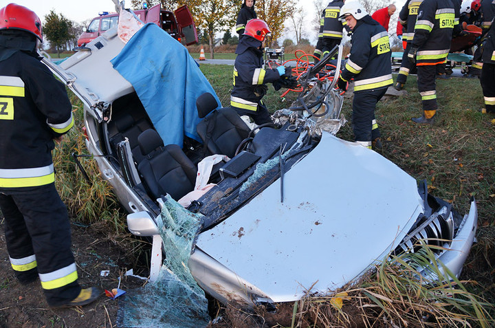 Wypadek między Fiszewem a Jegłownikiem zdjęcie nr 77796