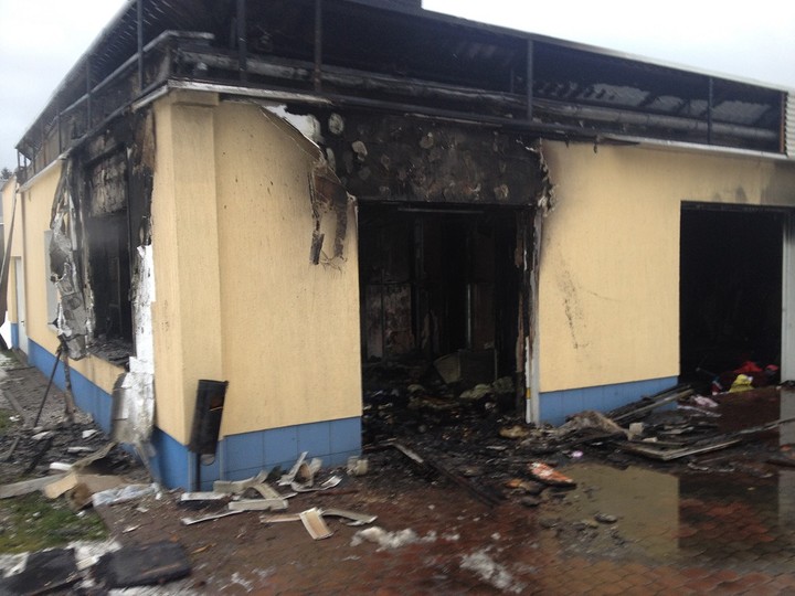 Pożar w hurtowni odzieży w Gronowie Górnym zdjęcie nr 79823