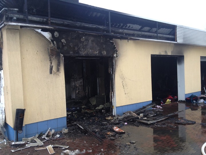 Pożar w hurtowni odzieży w Gronowie Górnym zdjęcie nr 79822