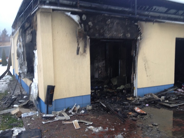 Pożar w hurtowni odzieży w Gronowie Górnym zdjęcie nr 79826