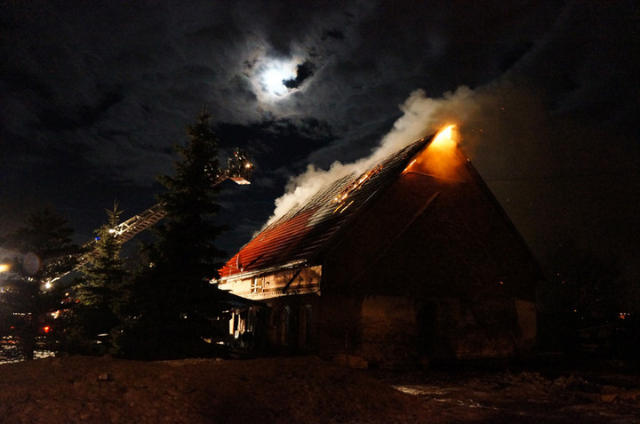 Nocny pożar na Malborskiej zdjęcie nr 80910