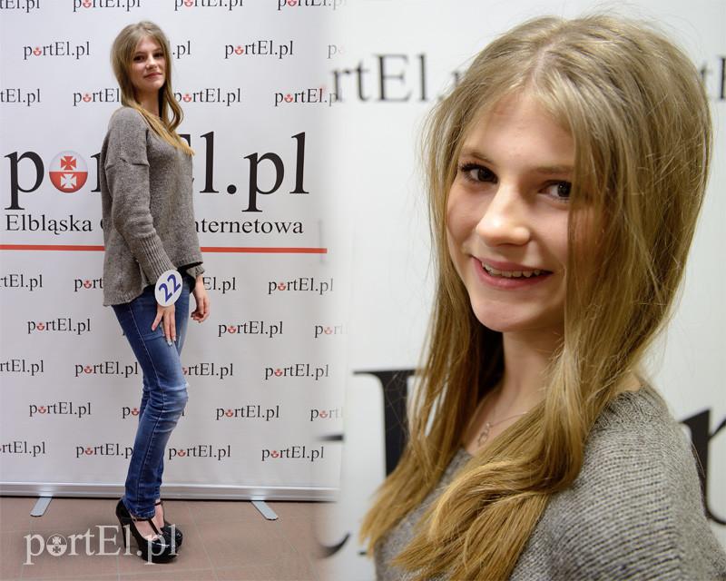 Monika Chłopska, nr 22. Jest finalistką nastoletnią. Mieszka w Braniewie. Wzrost: 170cm. Wymiary: 85/67/82.