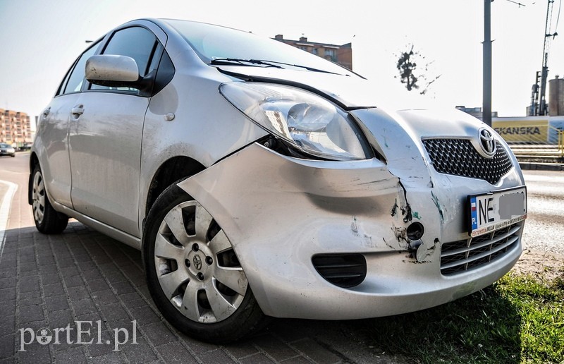 Elbląg Kolizja na Płk. Dąbka