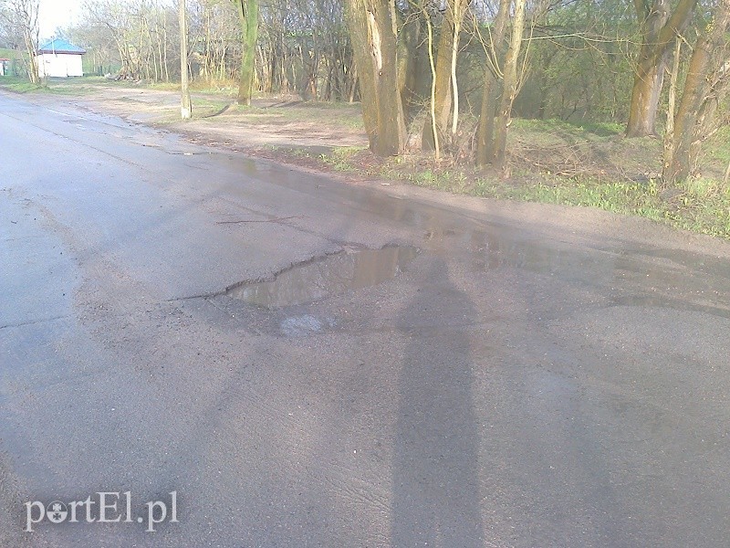 Elbląg Dziurawe drogi