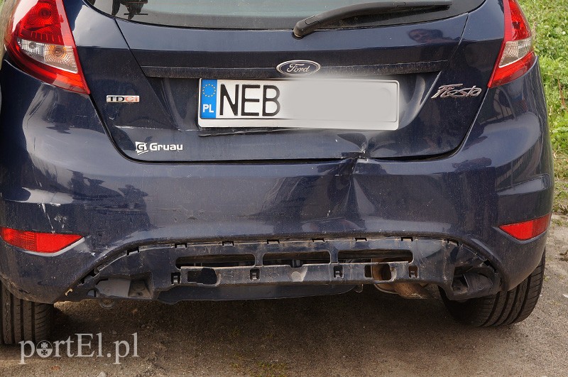 Żuławska: zderzenie przed przejazdem kolejowym zdjęcie nr 85561