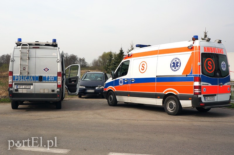 Elbląg Żuławska: zderzenie przed przejazdem kolejowym