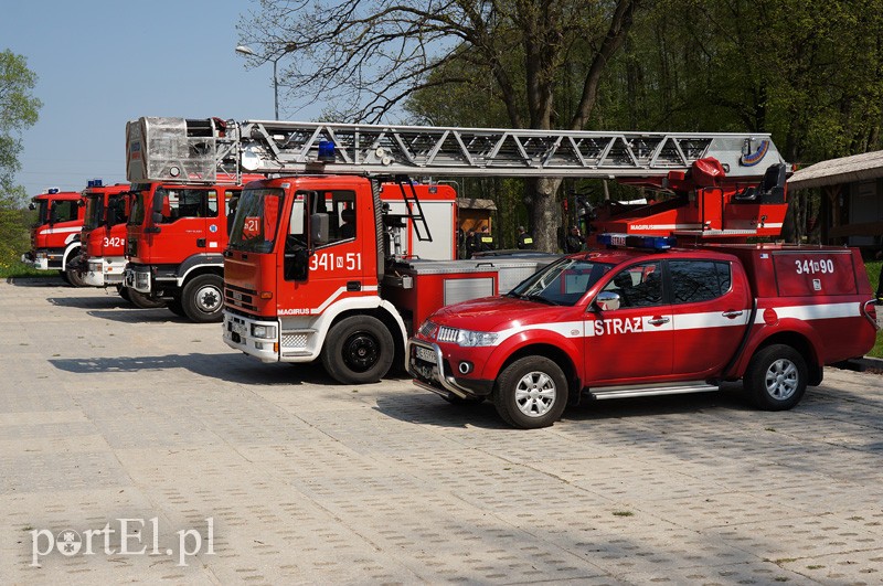 Elbląg Strażacy na linach