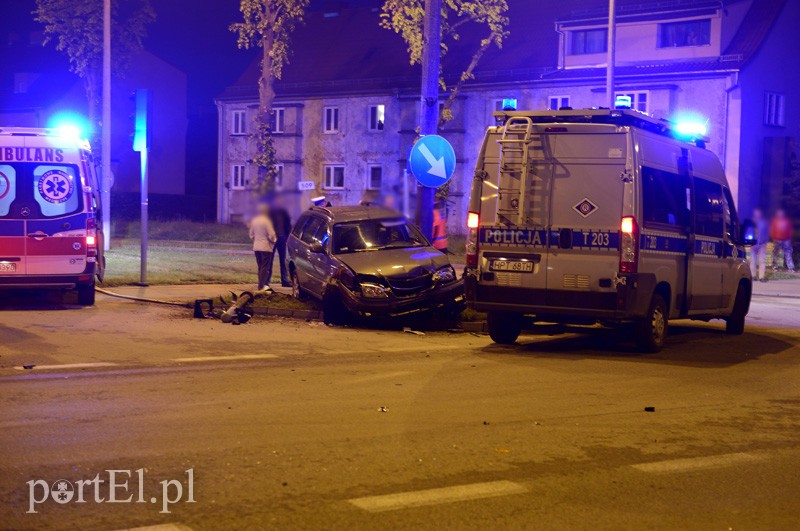 Elbląg Demolka na skrzyżowaniu