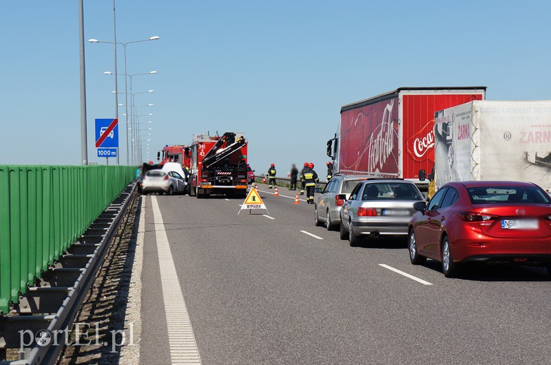 Elbląg Wypadek na obwodnicy: dwie osoby ranne