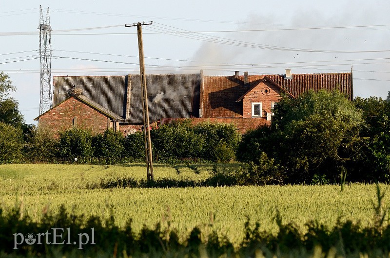 Elbląg Pożar w Karczowiskach Górnych