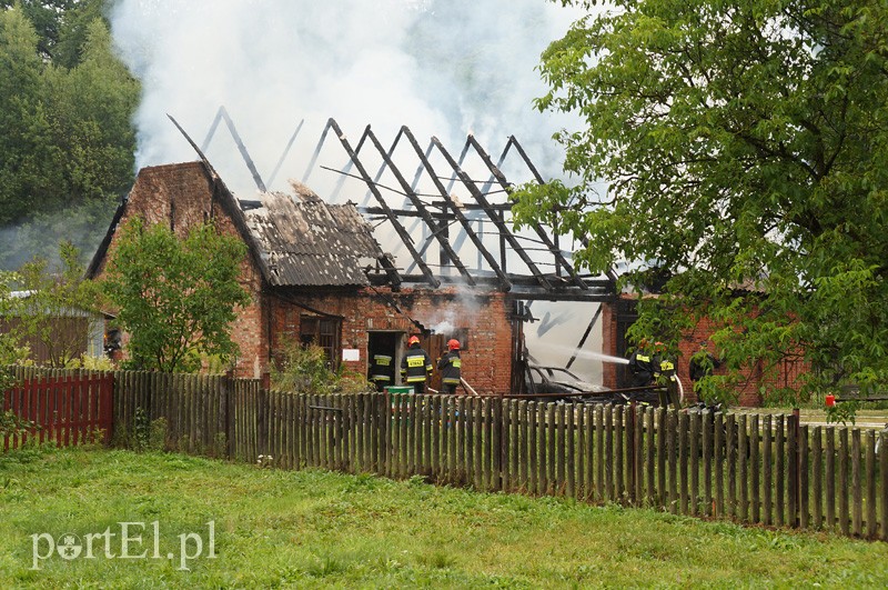 Elbląg Pożar w Bażantarni