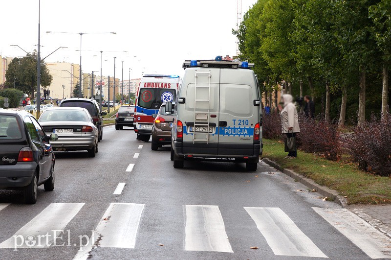 Elbląg Płk. Dąbka: potrącenie na pasach