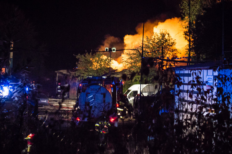 Elbląg Pożar na Modrzewinie