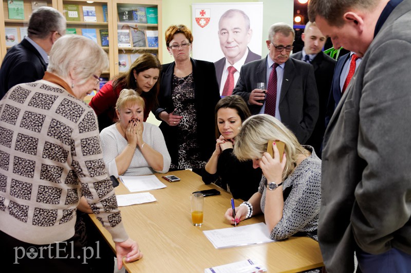 Elbląg Wieczór wyborczy w sztabie PiS