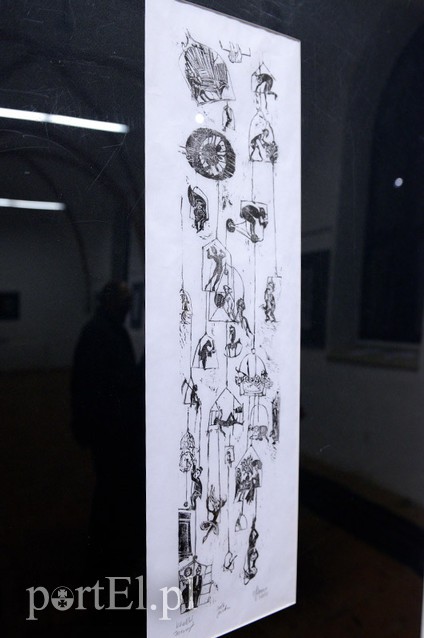 Grafika Jerzego Domino w cyklu Elbląg Plastyczny zdjęcie nr 97721