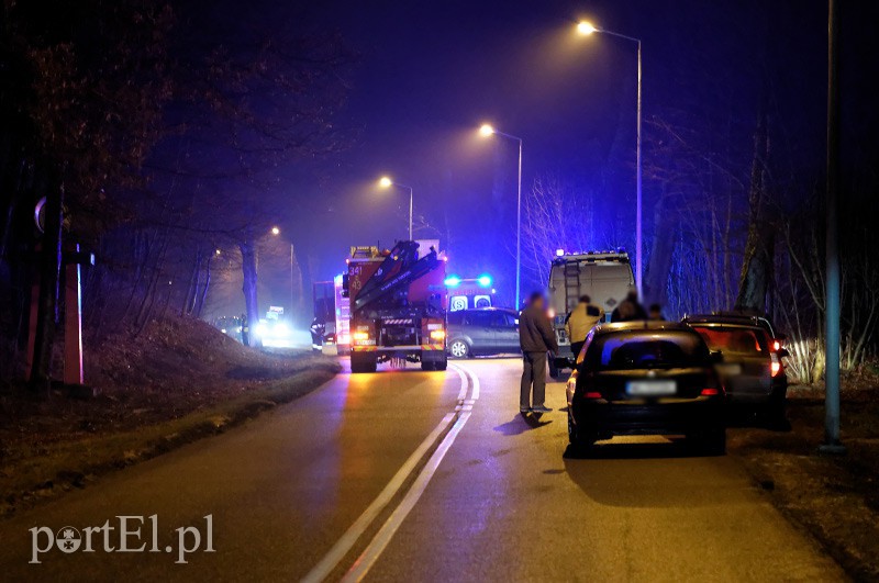 Elbląg Wypadek w Dąbrowie: jedna osoba ranna