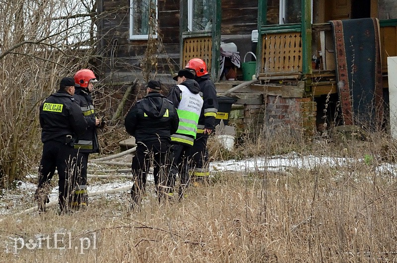 Elbląg Pożar w Raczkach Elbląskich