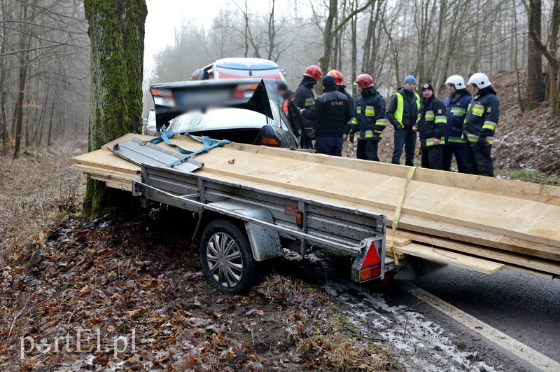 Nowe Monasterzysko: nissanem w drzewo zdjęcie nr 101075