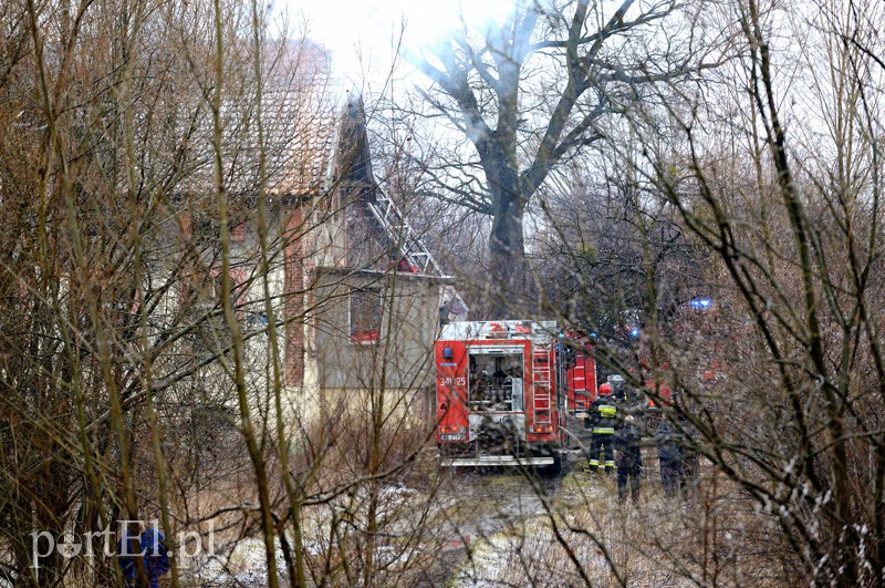 Elbląg Pożar przy Nowodworskiej