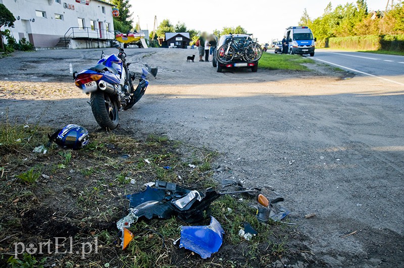 Elbląg  Groźny wypadek motocyklisty