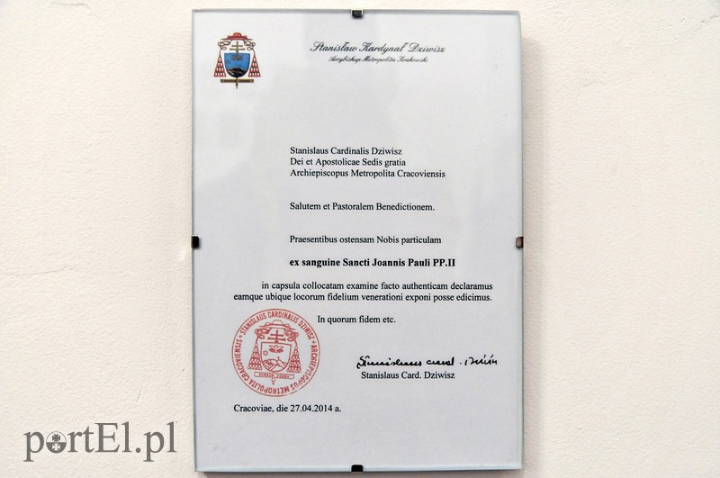 Relikwia Jana Pawła II zdjęcie nr 112841