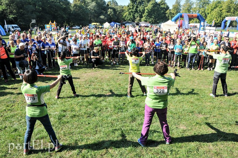 650 osób powędrowało z kijkami przez Bażantarnię zdjęcie nr 113750