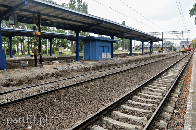 Elbląg Remont na dworcu PKP