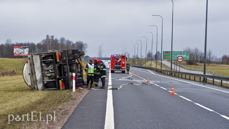  Przewrócona cysterna na berlince zdjęcie nr 121464