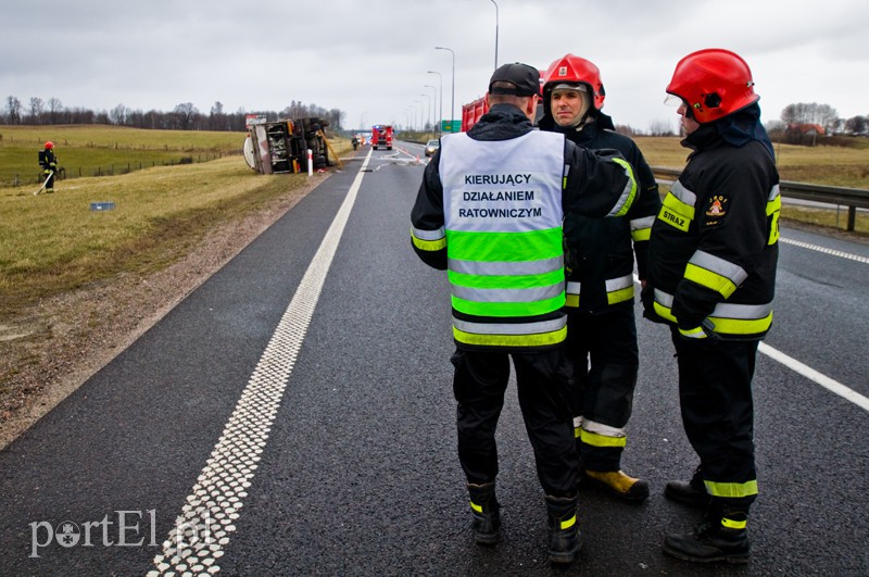  Przewrócona cysterna na berlince zdjęcie nr 121458