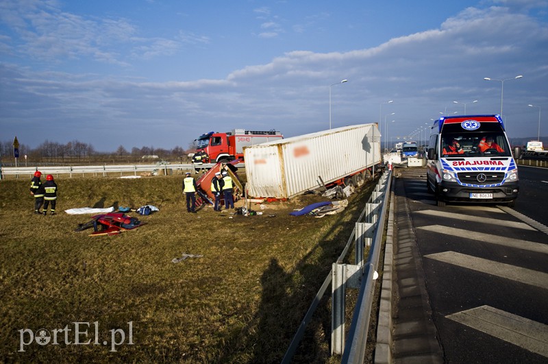  Wypadek tira na  zdjęcie nr 123168