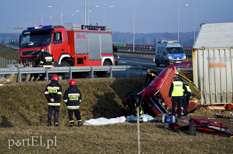  Wypadek tira na  zdjęcie nr 123166